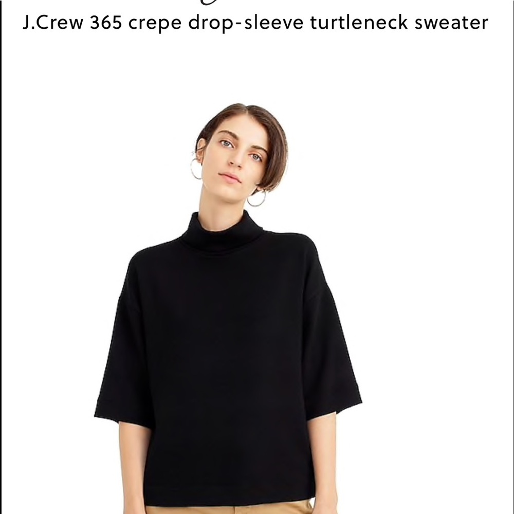 NWT JCrew collection 365 drop sleeve turtlenecK - Picture 1 of 5